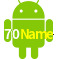 Aplicativo 70Name para Android