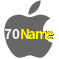 Aplicativo 70Name para iOS