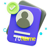 Tornar-se um membro do 70Name é muito simples